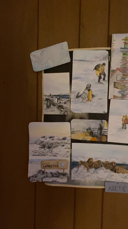 The Bottom of the Map Series (14 paintings)